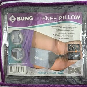 Gray Knee Pillow for Side Sleepers